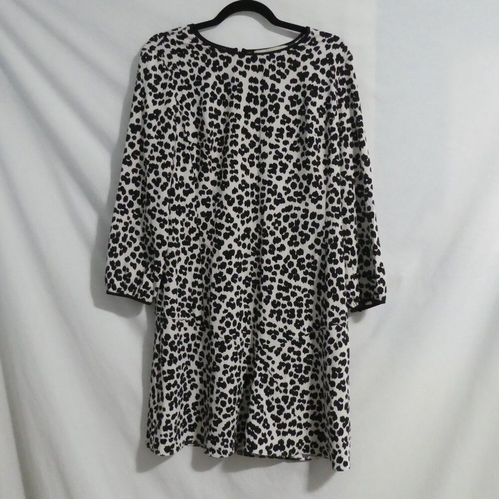 LOFT | size 10 | Leopard Print | Long Sleeve Dress